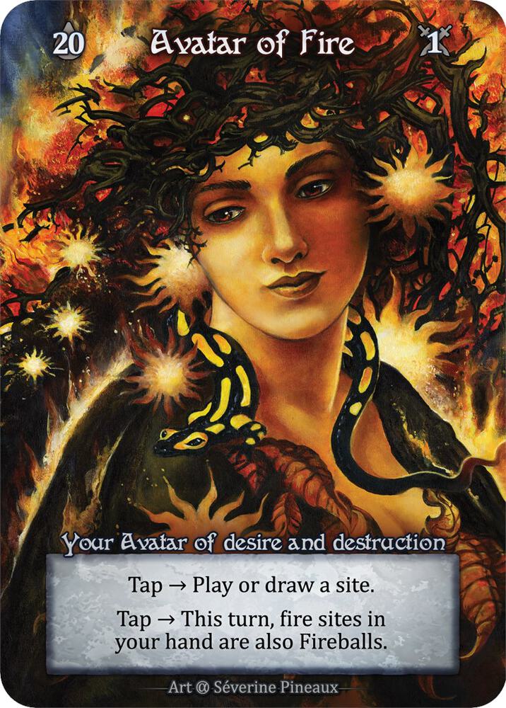 Avatar of Fire (Preconstructed Deck), Alpha #521527