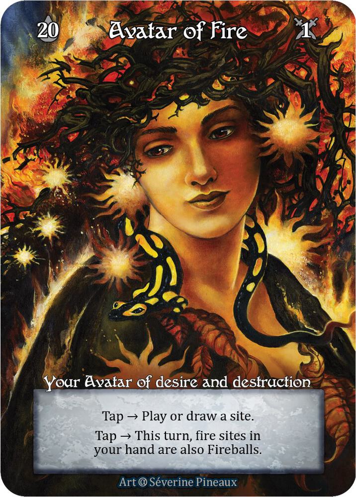 Avatar of Fire (Foil), Alpha #521528
