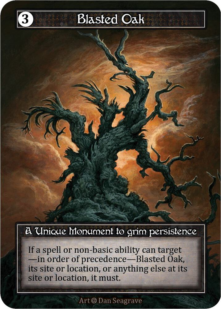 Blasted Oak (Foil), Alpha #521796