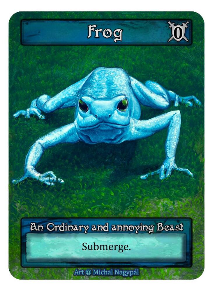 Frog (Blue) (Box Topper), Alpha #521936