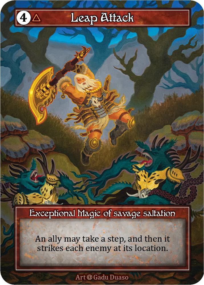 Leap Attack (Foil), Alpha #521993