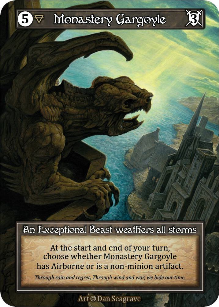 Monastery Gargoyle (Foil), Alpha #522068