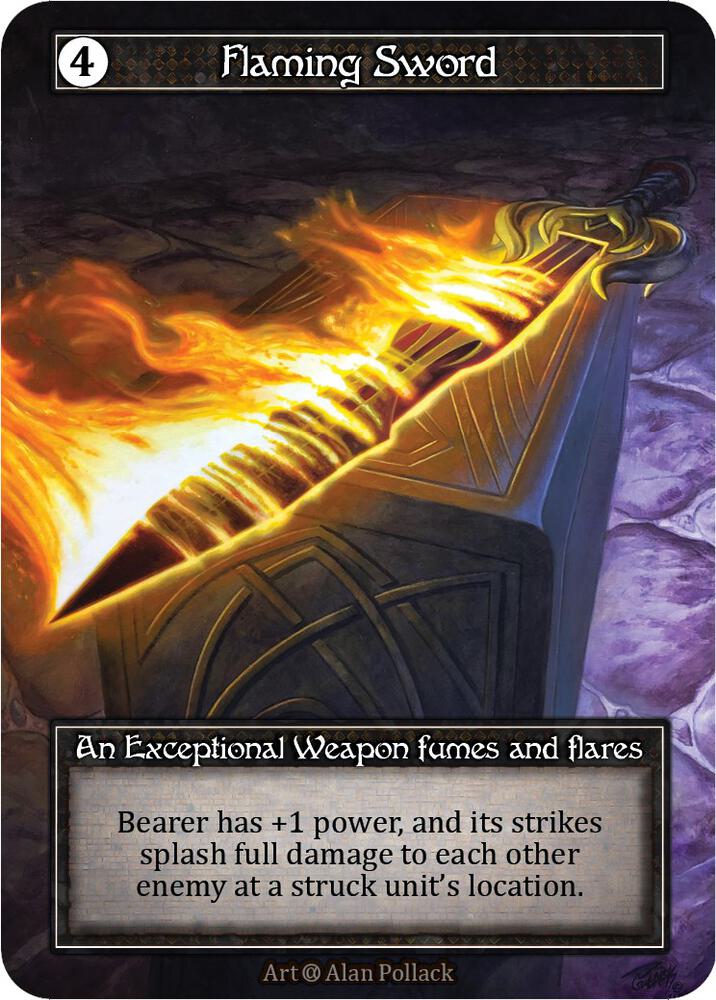 Flaming Sword (Foil), Alpha #522155