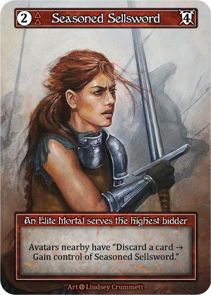 Seasoned Sellsword (Foil), Alpha #522188