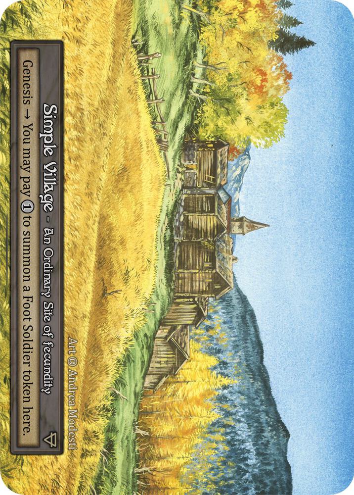 Simple Village (Preconstructed Deck), Alpha #522372