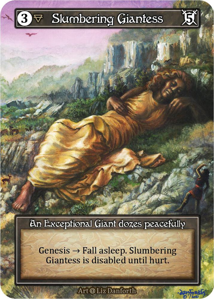 Slumbering Giantess (Foil), Alpha #522465