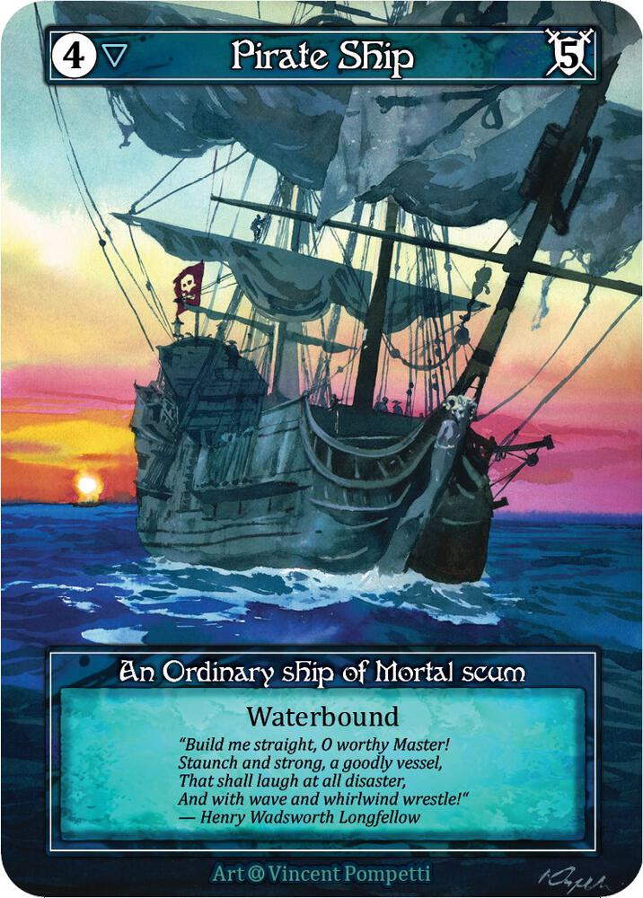 Pirate Ship (Foil), Alpha #522601