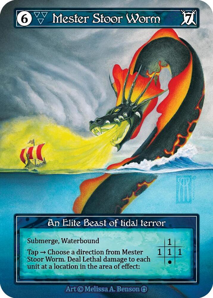 Mester Stoor Worm (Foil), Arthurian Legends #585343