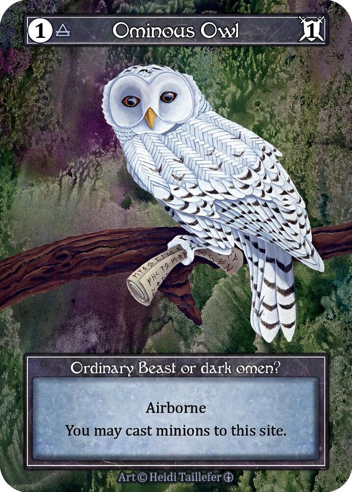 Ominous Owl (Foil), Arthurian Legends #585353