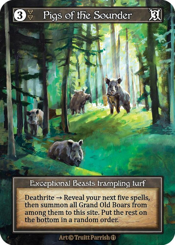 Pigs of the Sounder (Foil), Arthurian Legends #585367