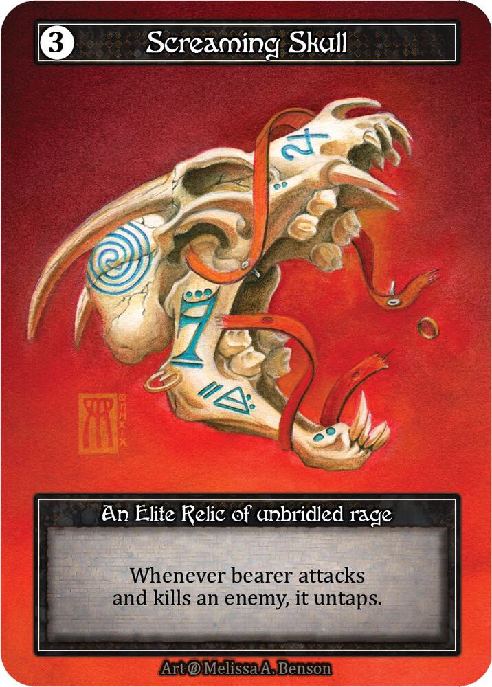 Screaming Skull (Foil), Beta #522746