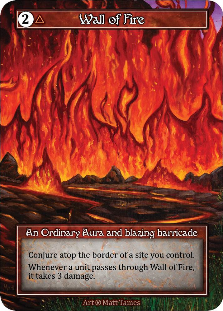 Wall of Fire (Foil), Beta P522785
