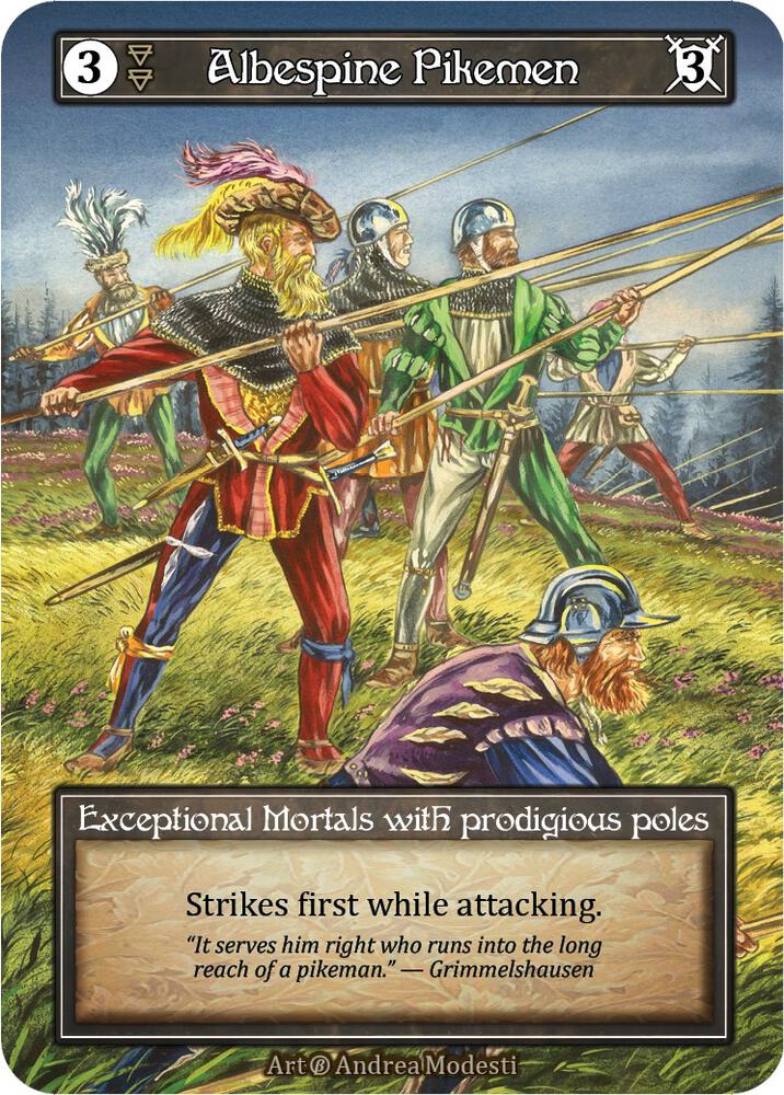Albespine Pikemen (Foil), Beta #522819