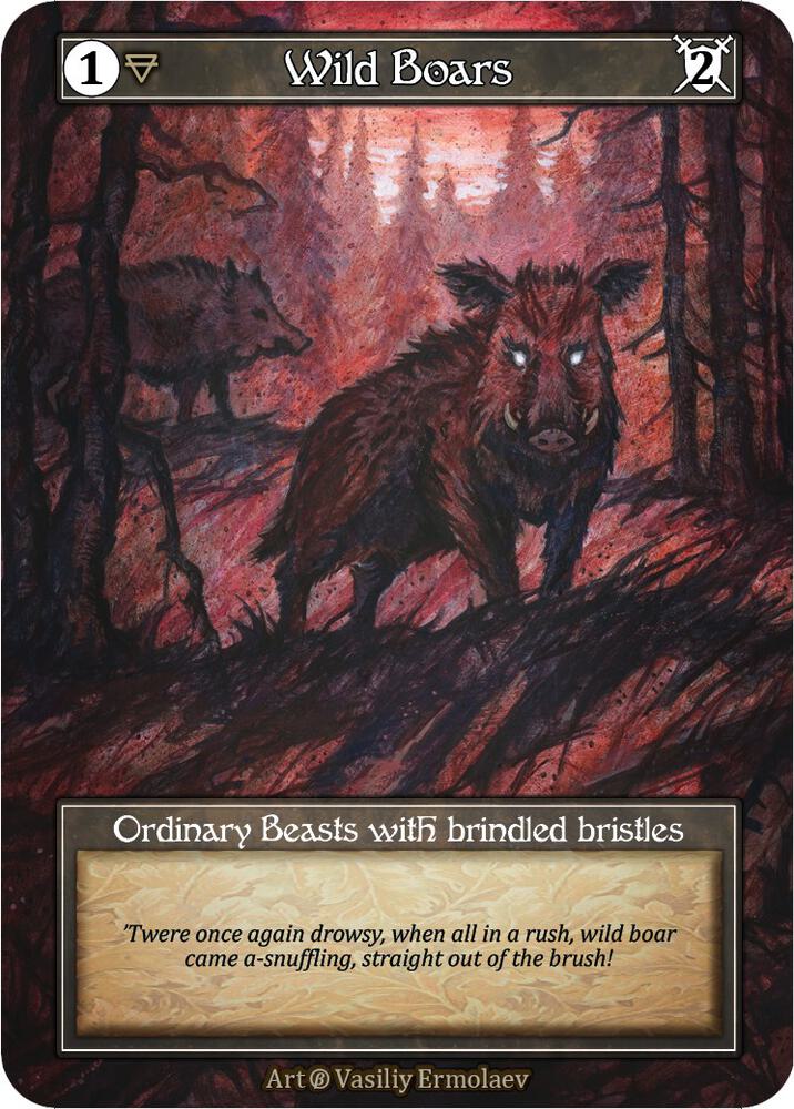 Wild Boars (Foil), Beta #522897