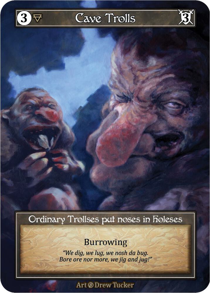 Cave Trolls (Foil), Beta #522907