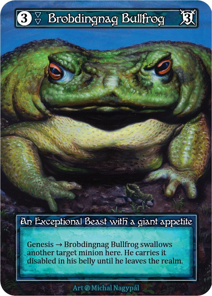 Brobdingnag Bullfrog (Foil), Beta #522939