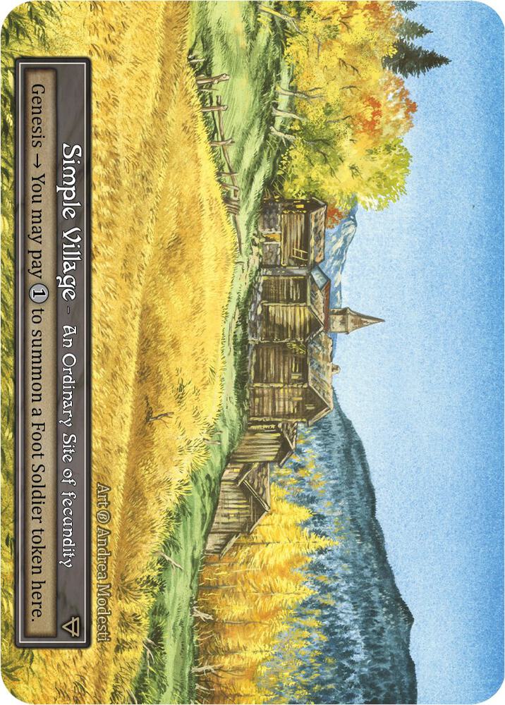 Simple Village (Foil), Beta #522962