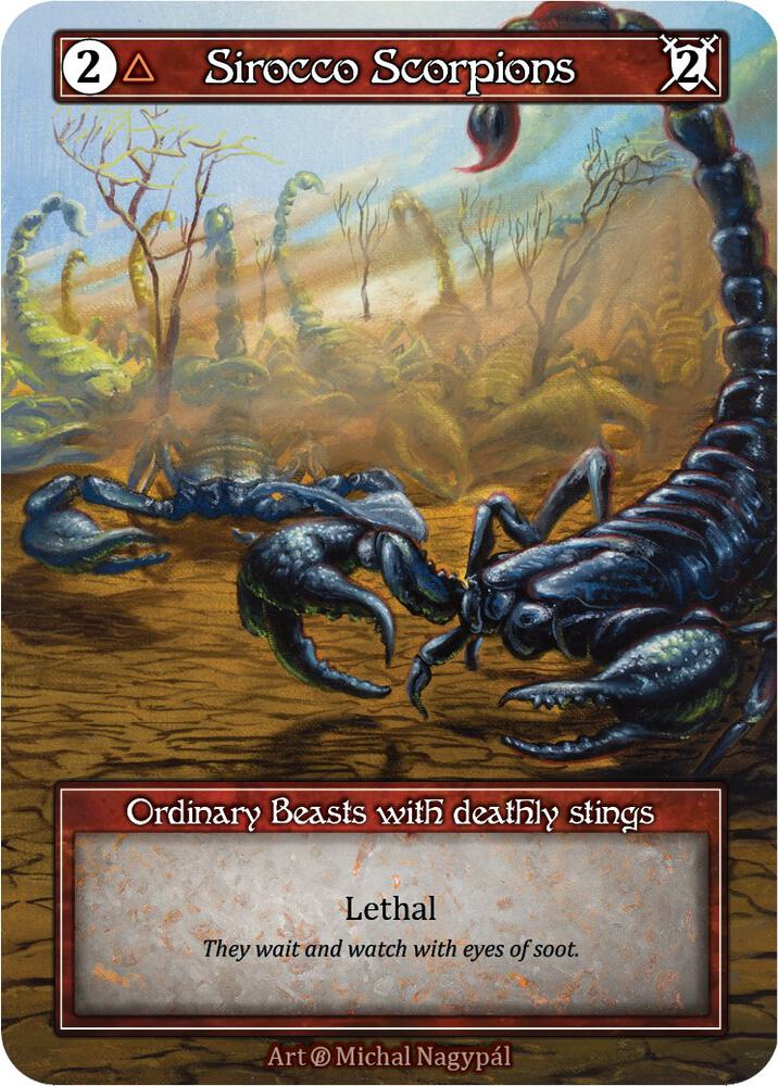 Sirocco Scorpions (Foil), Beta #522998