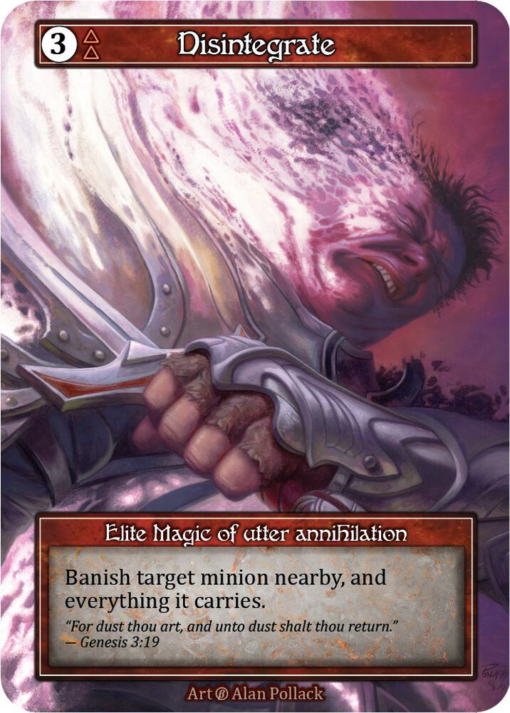 Disintegrate (Foil), Beta #523147