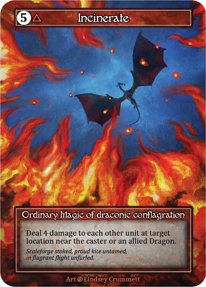Incinerate (Foil), Beta #523356
