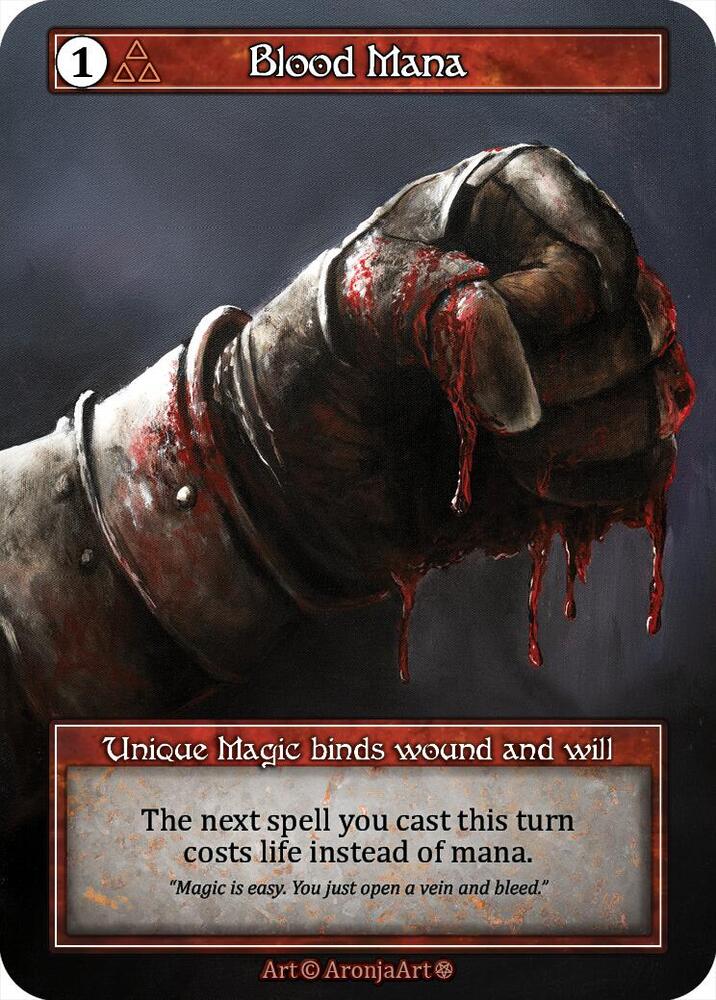 Blood Mana (Foil), Gothic #667023