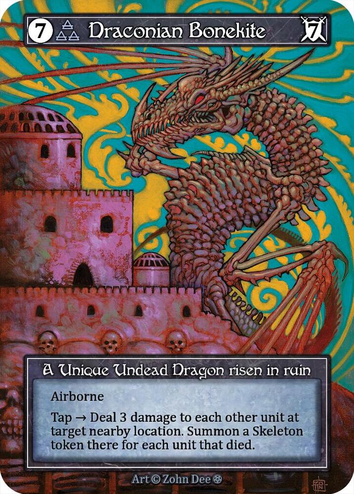 Draconian Bonekite (Foil), Gothic #667155