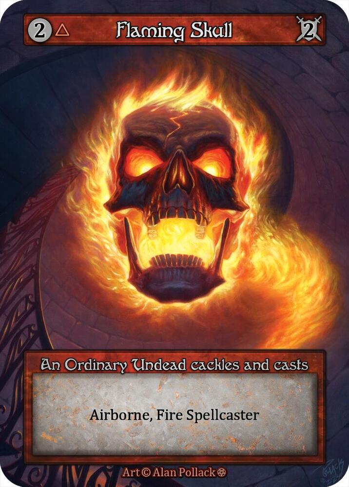 Flaming Skull, Gothic #667222