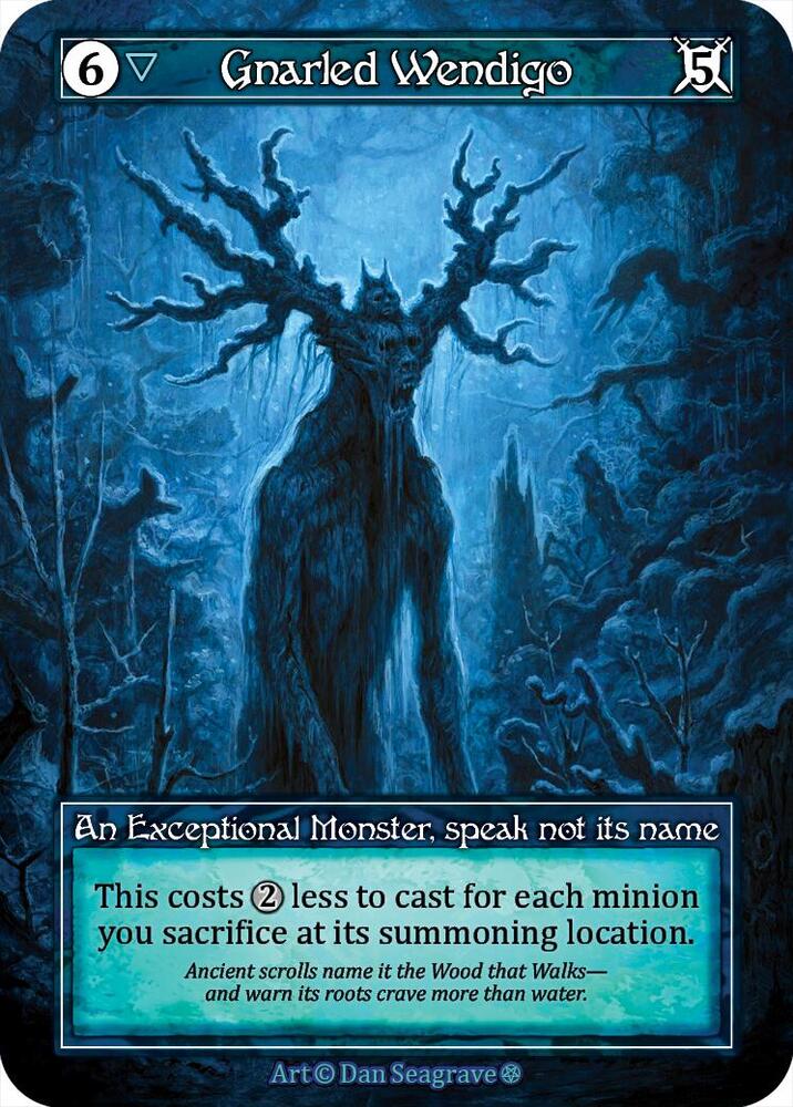 Gnarled Wendigo (Foil), Gothic #667267