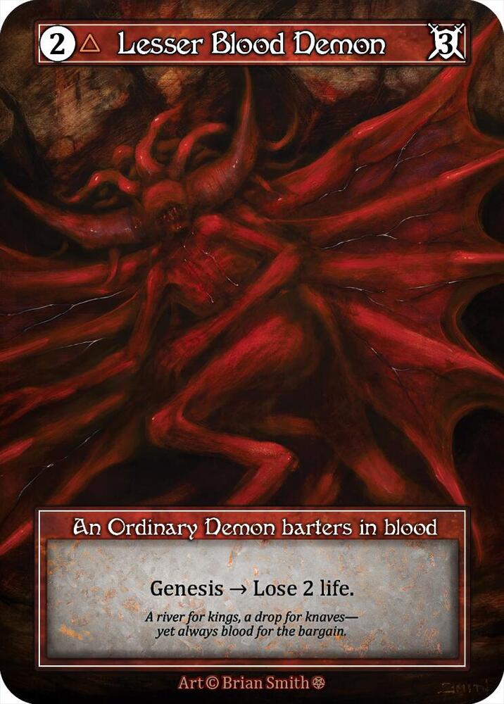 Lesser Blood Demon (Foil), Gothic #667397