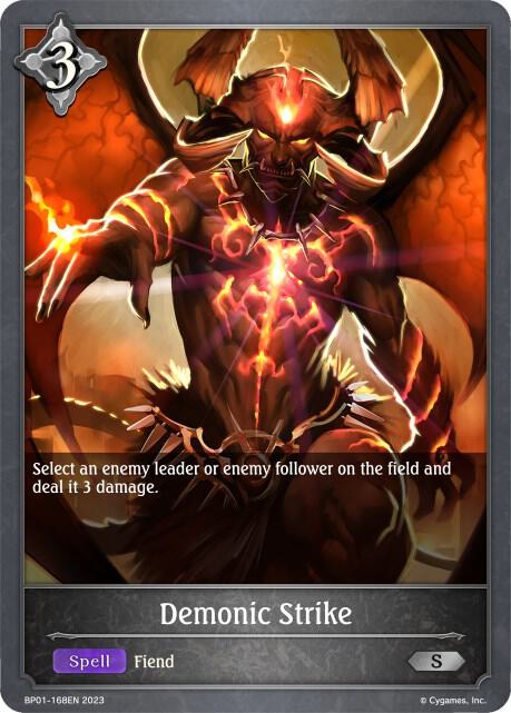 Demonic Strike, BP01: Advent of Genesis BP01-168EN