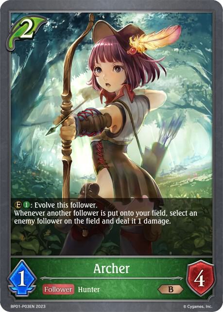 Archer - P03EN (Foil), BP01: Advent of Genesis BP01-P03EN