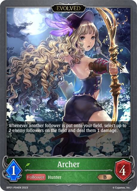Archer (Evolved) - P04EN (Foil), BP01: Advent of Genesis BP01-P04EN
