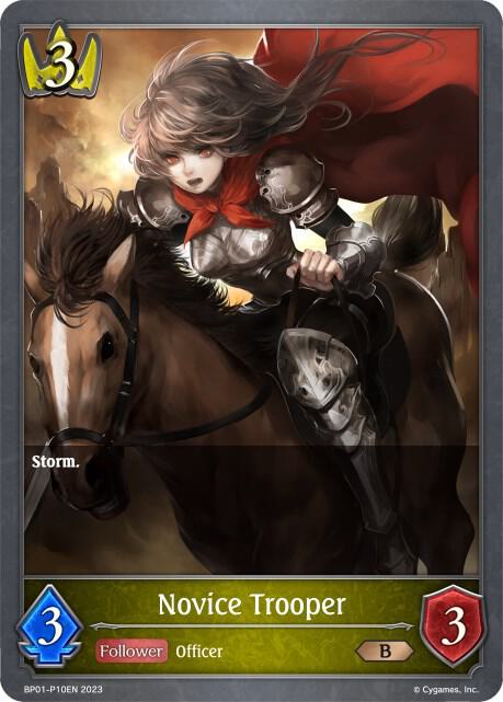Novice Trooper - P10EN (Foil), BP01: Advent of Genesis BP01-P10EN