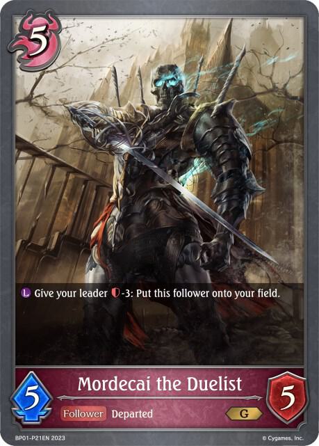 Mordecai the Duelist - P21EN (Foil), BP01: Advent of Genesis BP01-P21EN