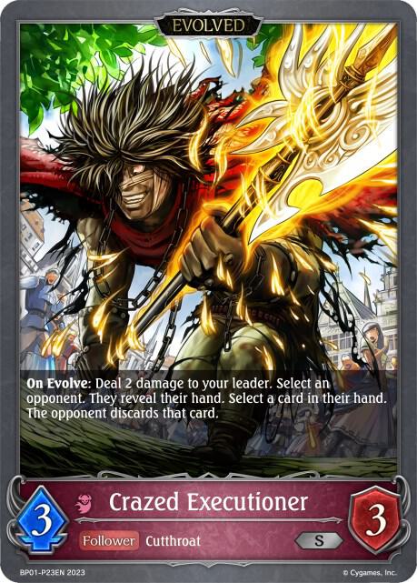 Crazed Executioner (Evolved) P23EN (Foil), BP01: Advent of Genesis BP01-P23EN
