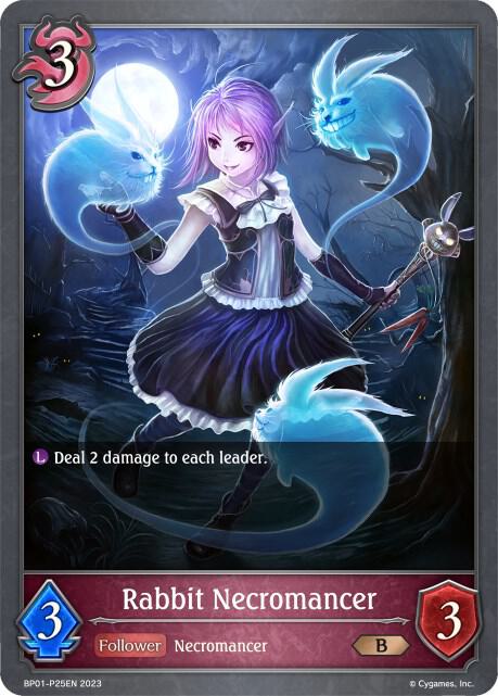 Rabbit Necromancer - P25EN (Foil), BP01: Advent of Genesis BP01-P25EN