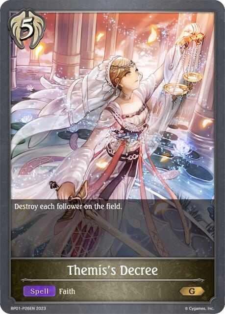 Themis's Decree -P26EN (Foil), BP01: Advent of Genesis BP01-P26EN