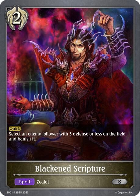 Blackened Scripture - P29EN (Foil), BP01: Advent of Genesis BP01-P29EN