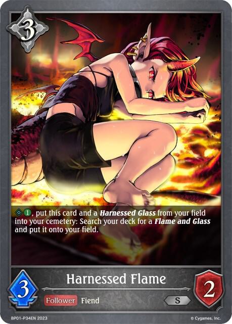 Harnessed Flame - P34EN (Foil), BP01: Advent of Genesis BP01-P34EN