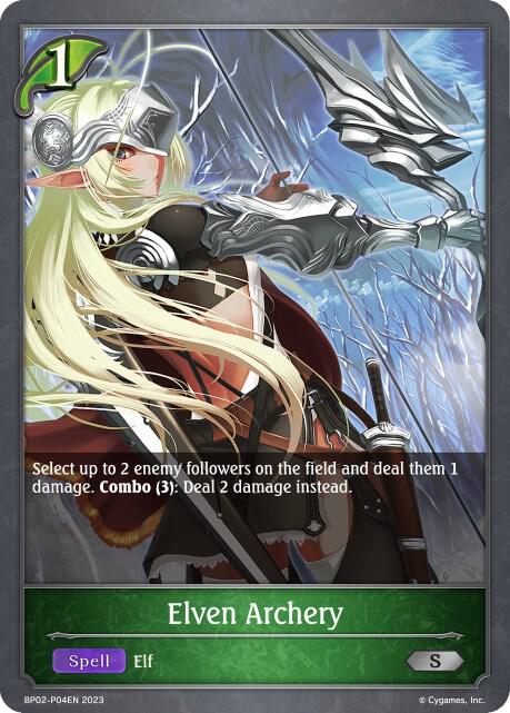 Elven Archery - P04EN (Foil), BP02: Reign of Bahamut BP02-P04EN