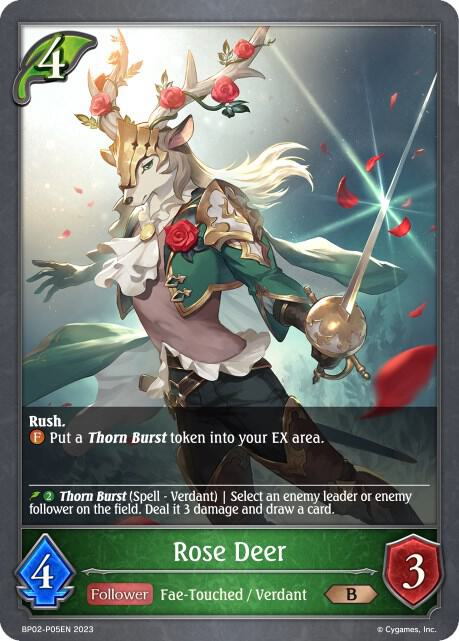Rose Deer - P05EN (Foil), BP02: Reign of Bahamut BP02-P05EN