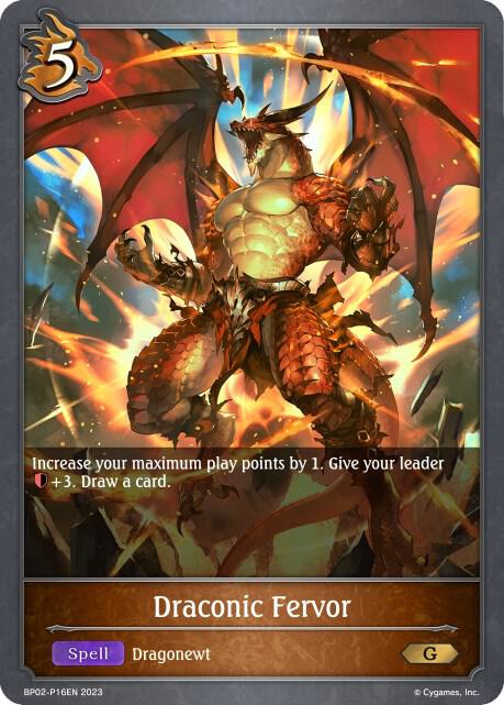 Draconic Fervor - P16EN (Foil), BP02: Reign of Bahamut BP02-P16EN
