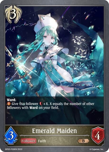 Emerald Maiden - P30EN (Foil), BP02: Reign of Bahamut BP02-P30EN
