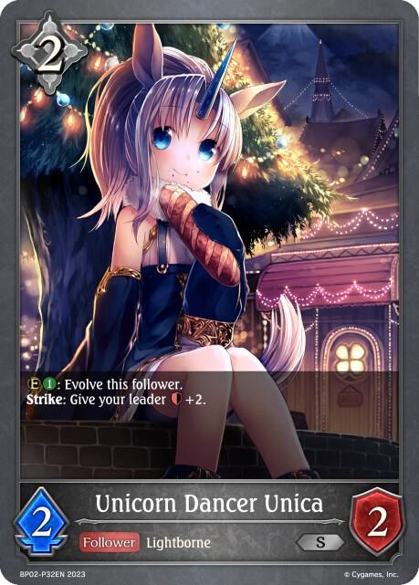 Unicorn Dancer Unica - P32EN (Foil), BP02: Reign of Bahamut BP02-P32EN