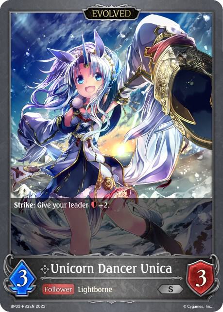 Unicorn Dancer Unica (Evolved) - P33EN (Foil), BP02: Reign of Bahamut BP02-P33EN