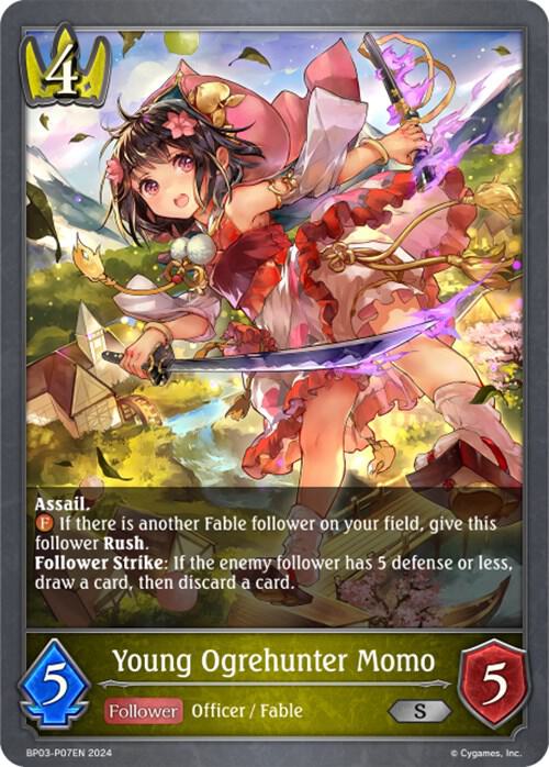 Young Ogrehunter Momo - P07EN (Foil), BP03: Flame of Laevateinn BP03-P07EN