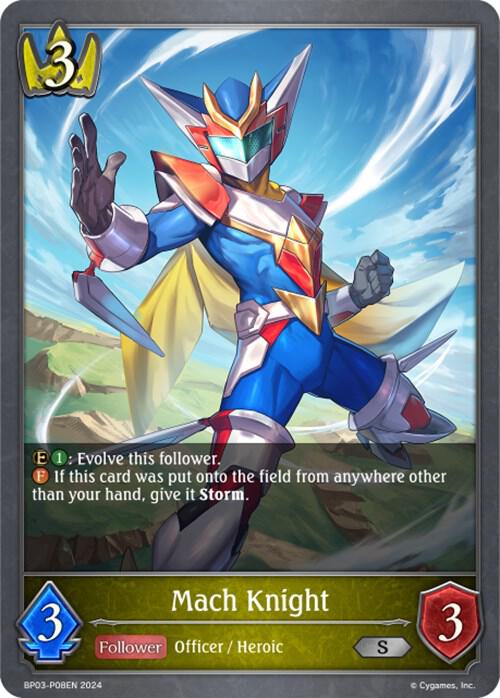 Mach Knight - P08EN (Foil), BP03: Flame of Laevateinn BP03-P08EN