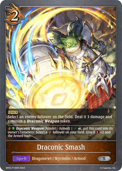 Draconic Smash - P19EN (Foil), BP03: Flame of Laevateinn BP03-P19EN