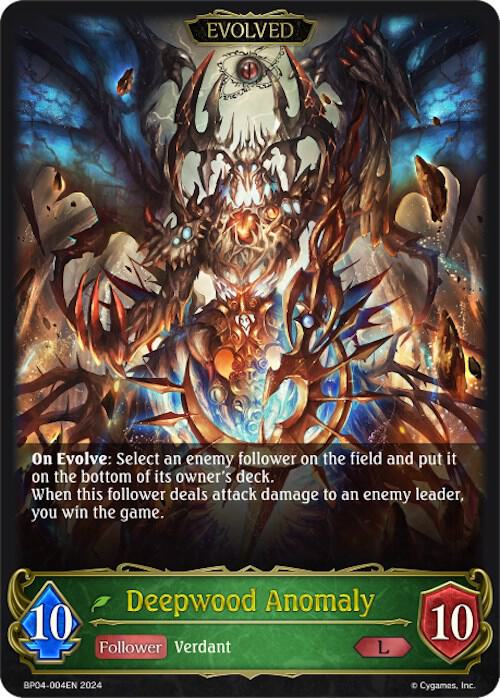 Deepwood Anomaly (Evolved), BP04: Cosmic Mythos BP04-004EN