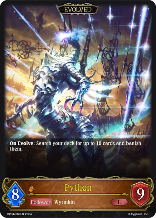 Python (Evolved), BP04: Cosmic Mythos BP04-060EN